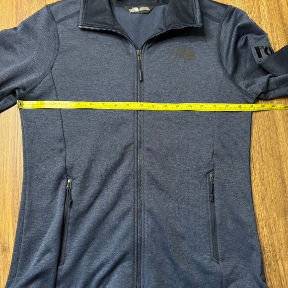 The North Face Skyline Jacket Womens M Fleece Navy Blue Full Zip Logo Soft - Picture 7 of 11
